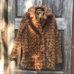 Faux fur coat
